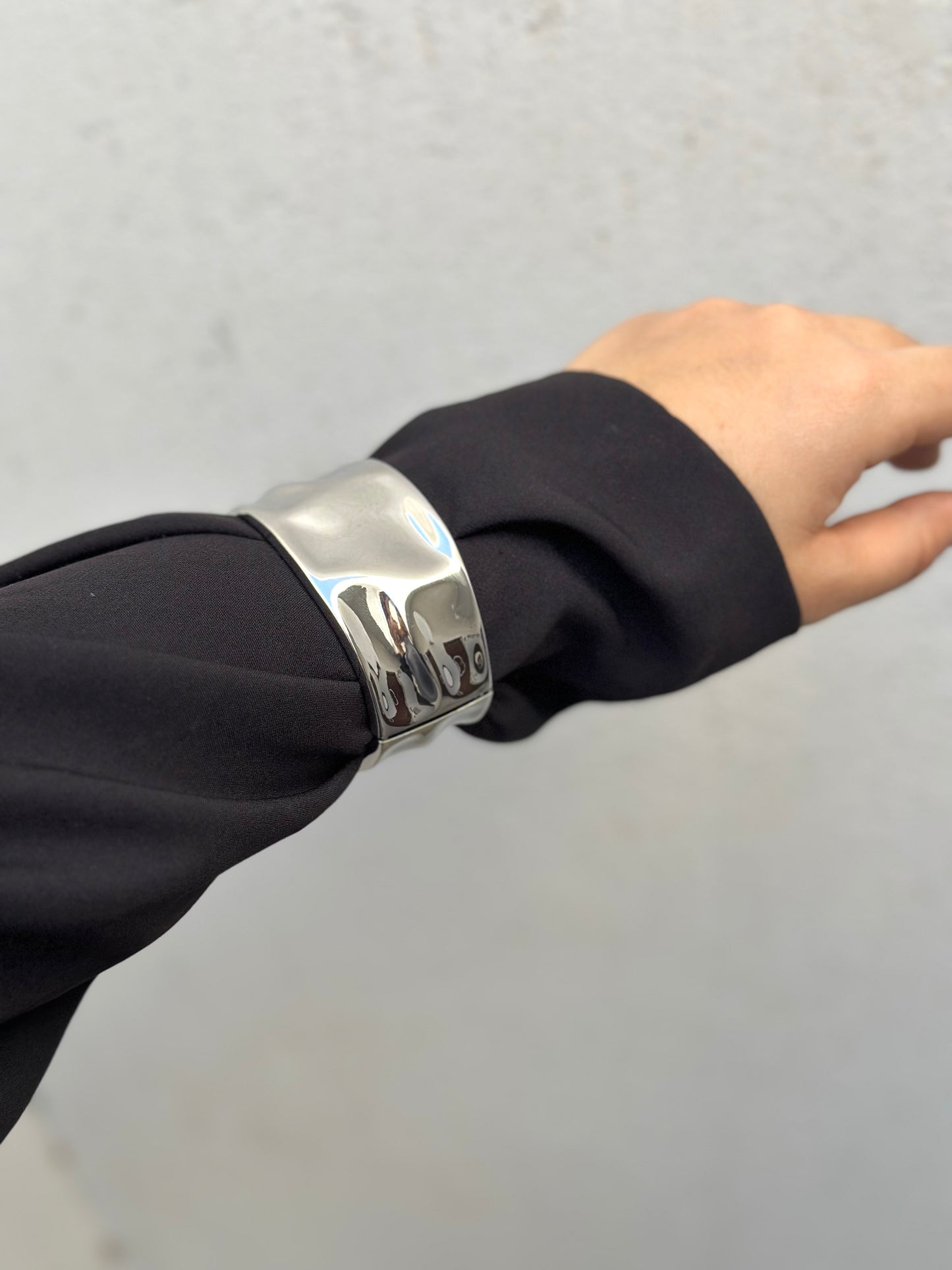 Bubble Silver Bangle