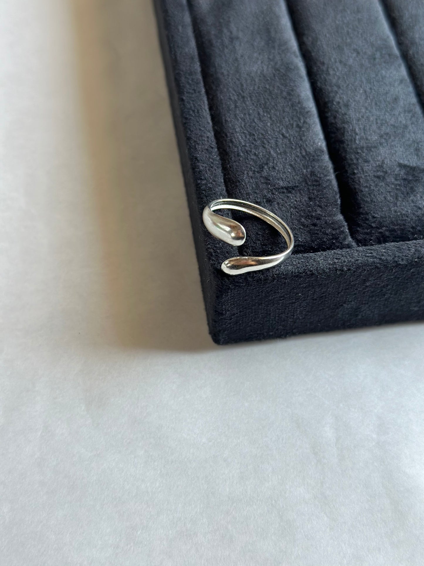 Water Drop Silver Ring