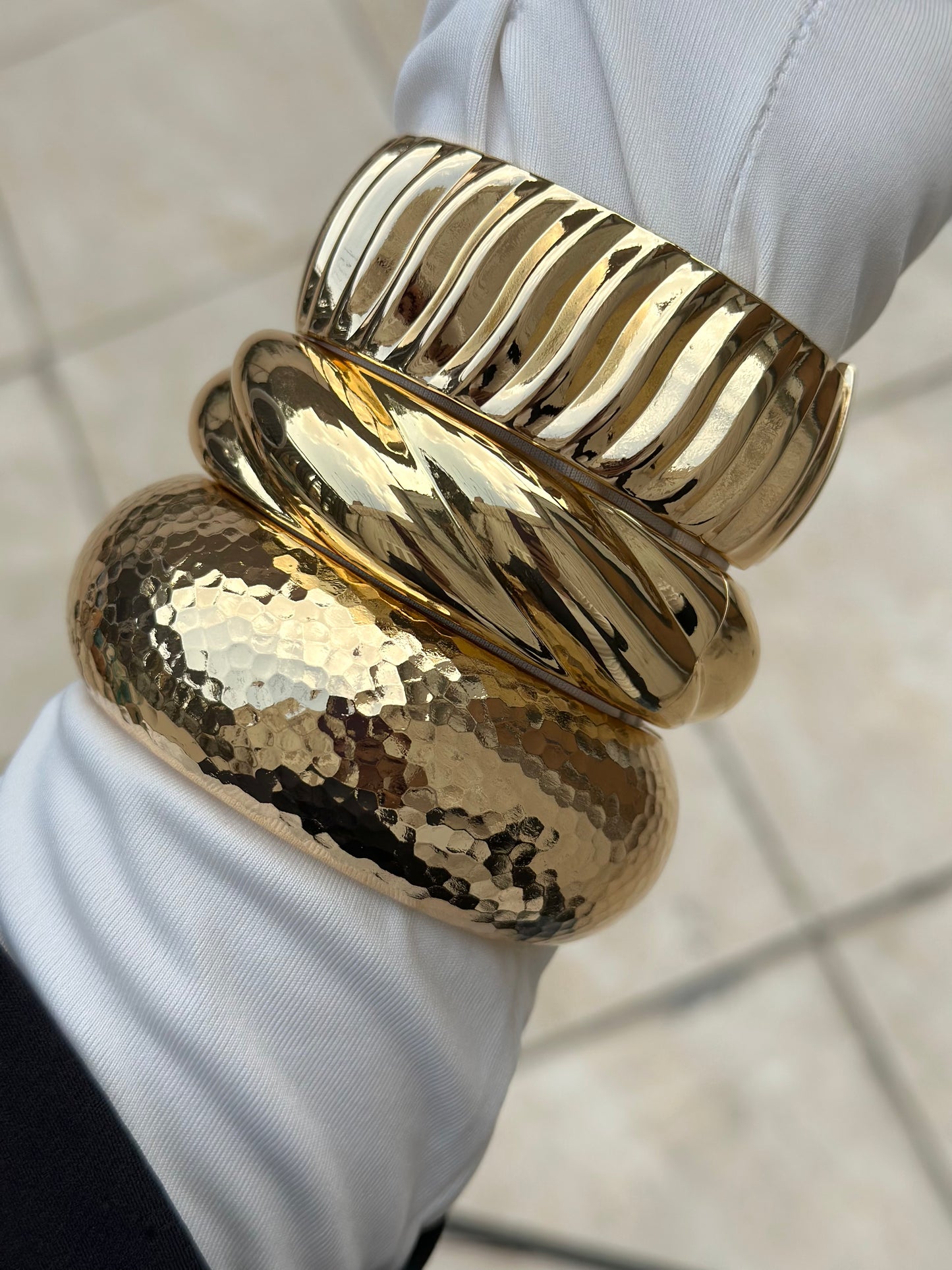 Chunky Gold Bangles