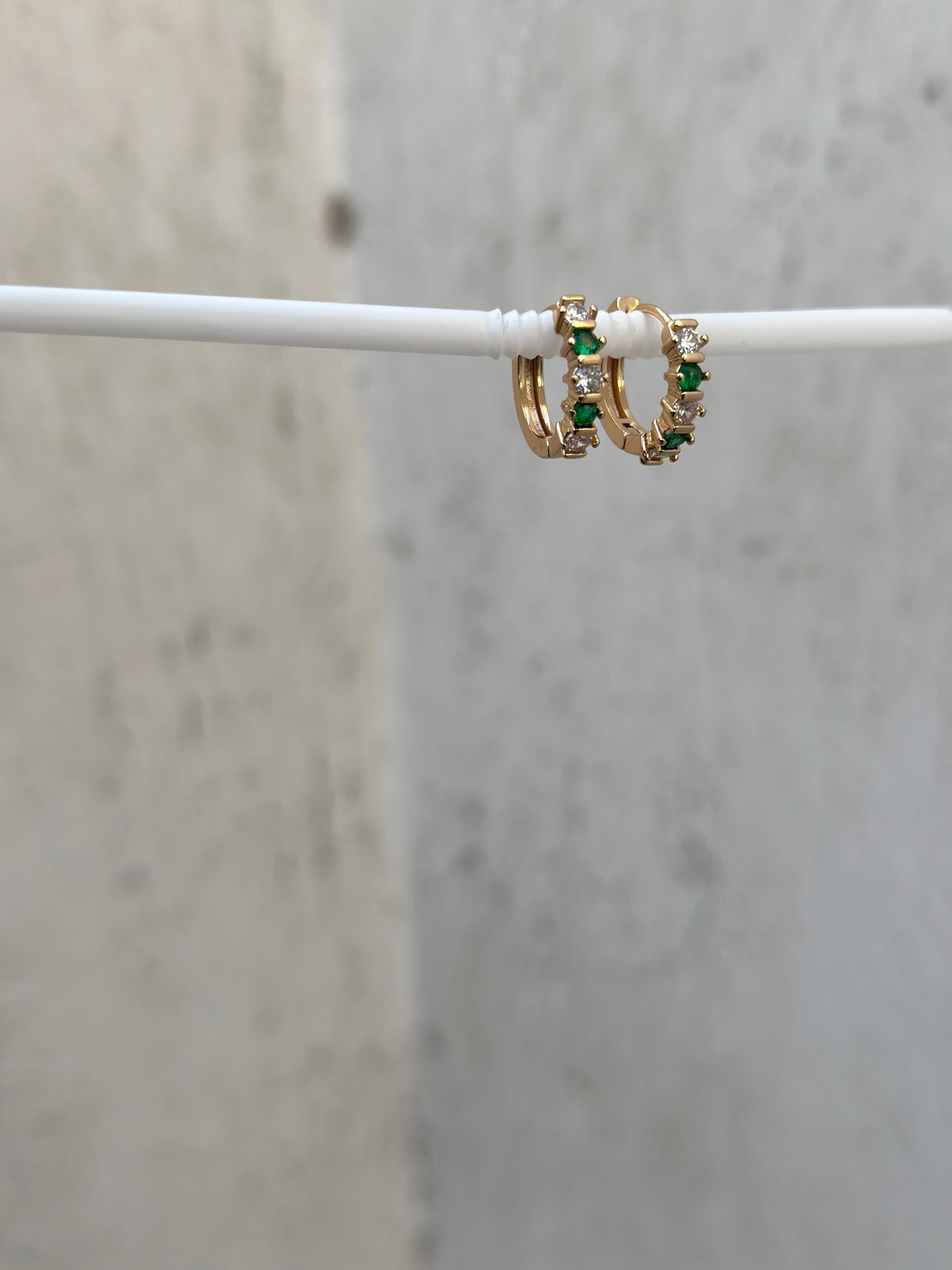 Emerald Ring Earrings