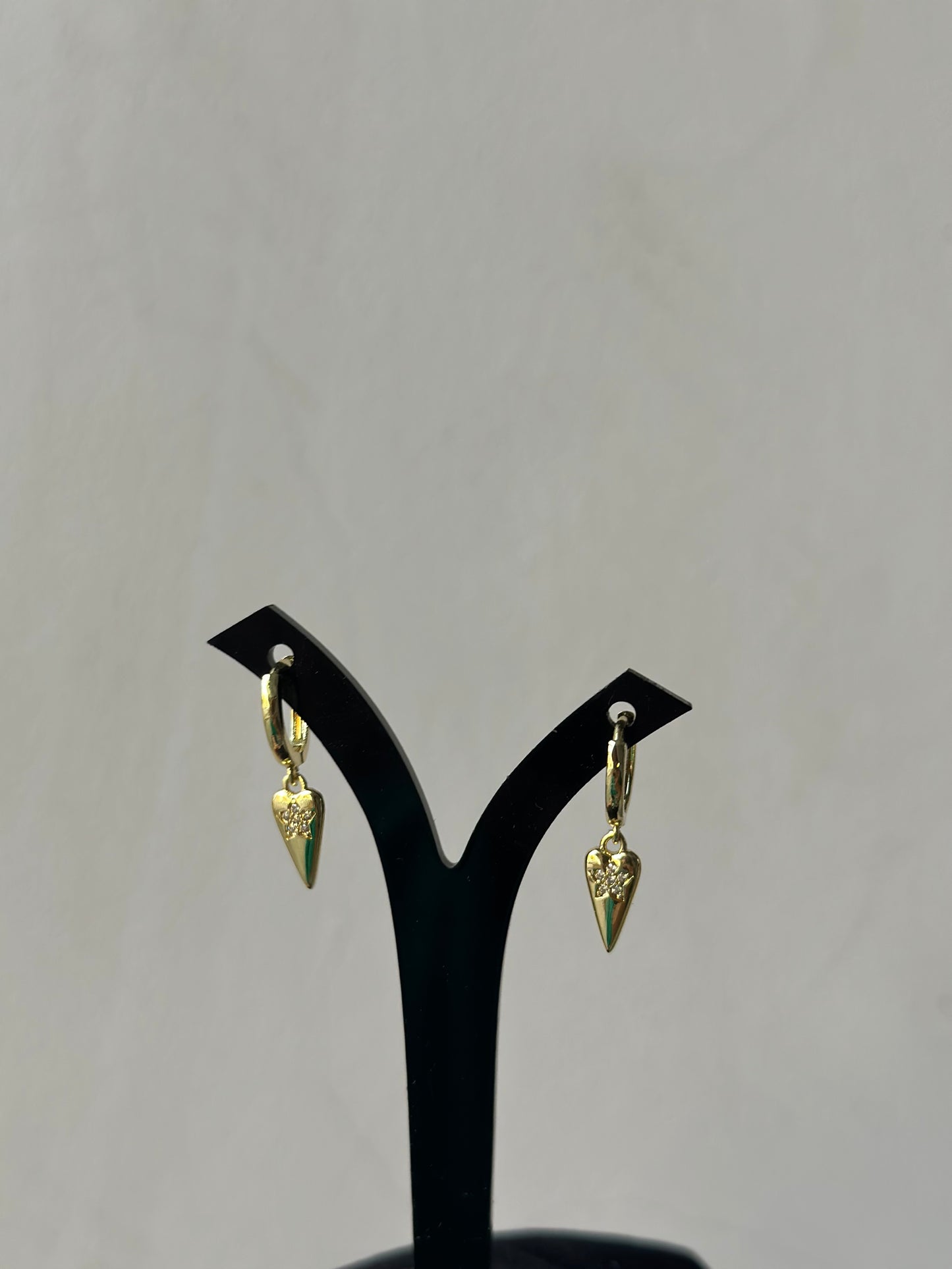 Heart Drop Earrings