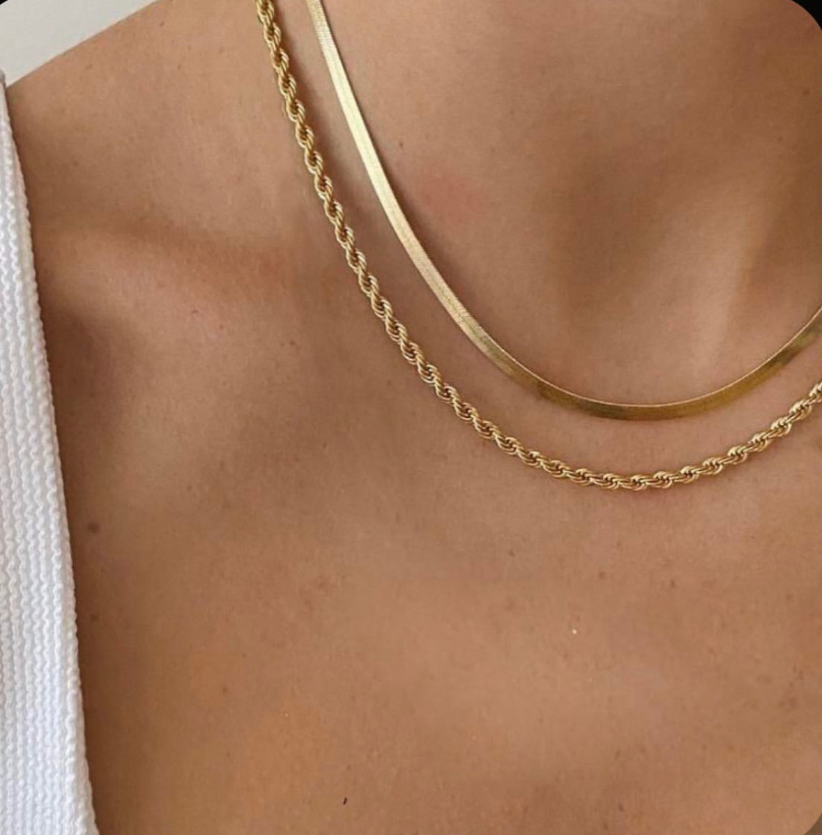 Rope x Snake Necklace Set