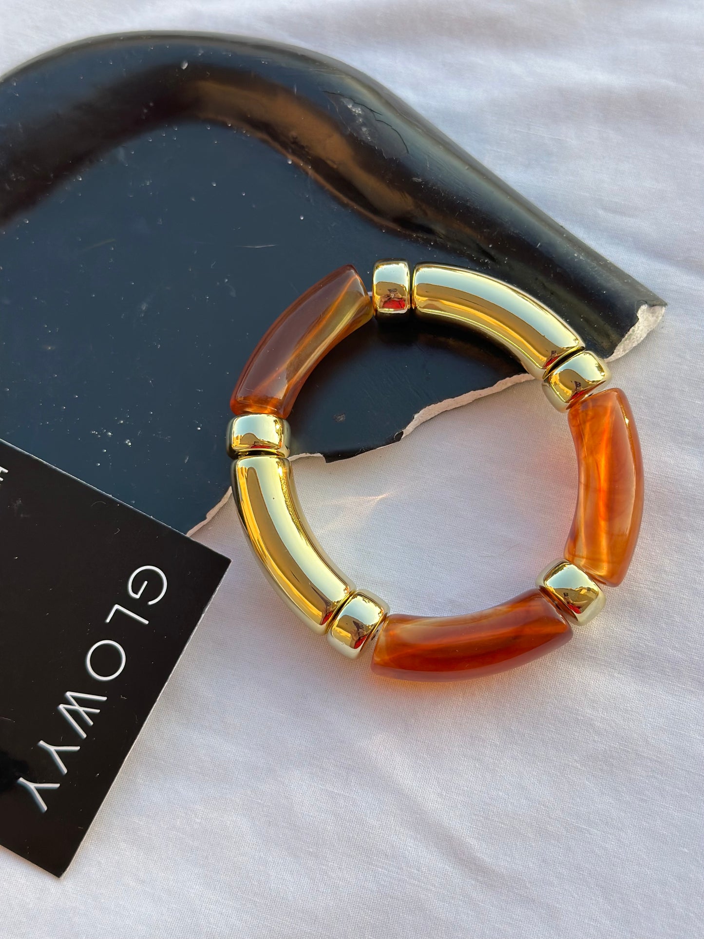 Honey Gold Bambo Bangle