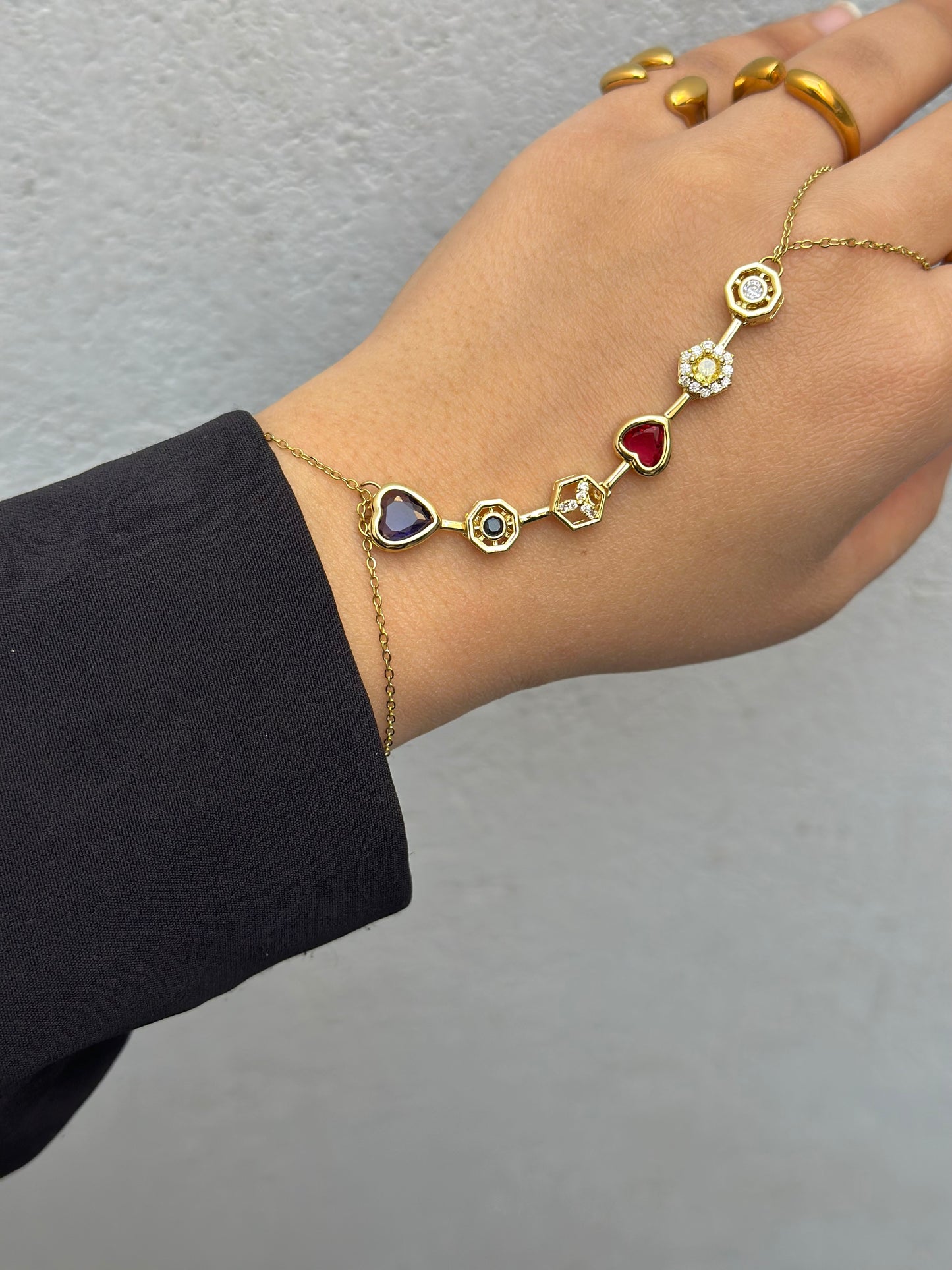 Purple Heart Handchain