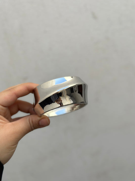 Wavy Silver Bangle