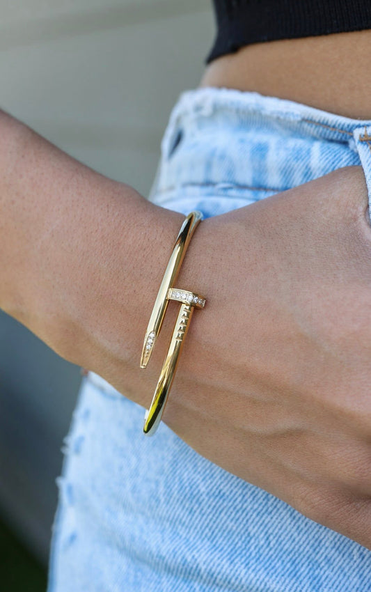 Nail Zircon Bracelet