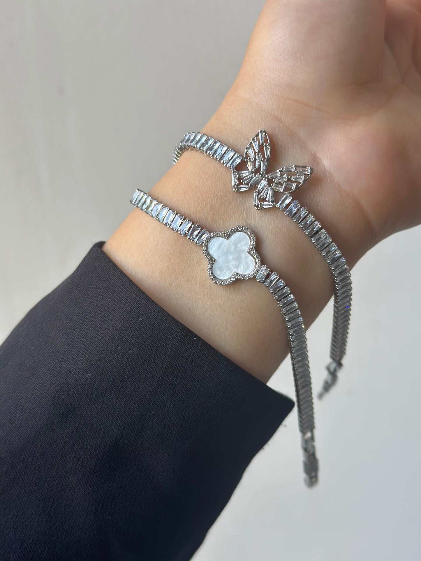 Silver Pendant Tennis Bracelet