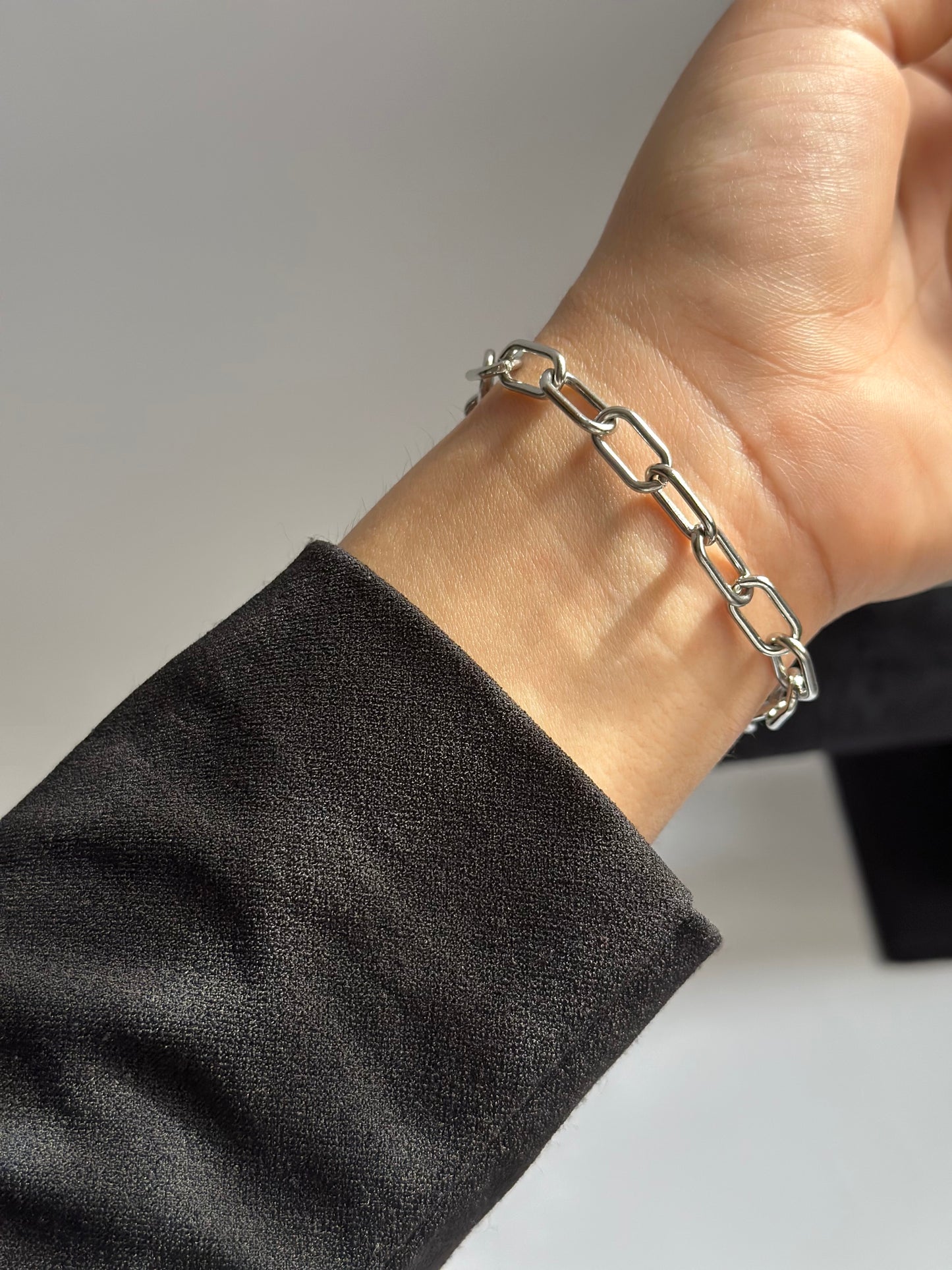 Chunky paperclip bracelet