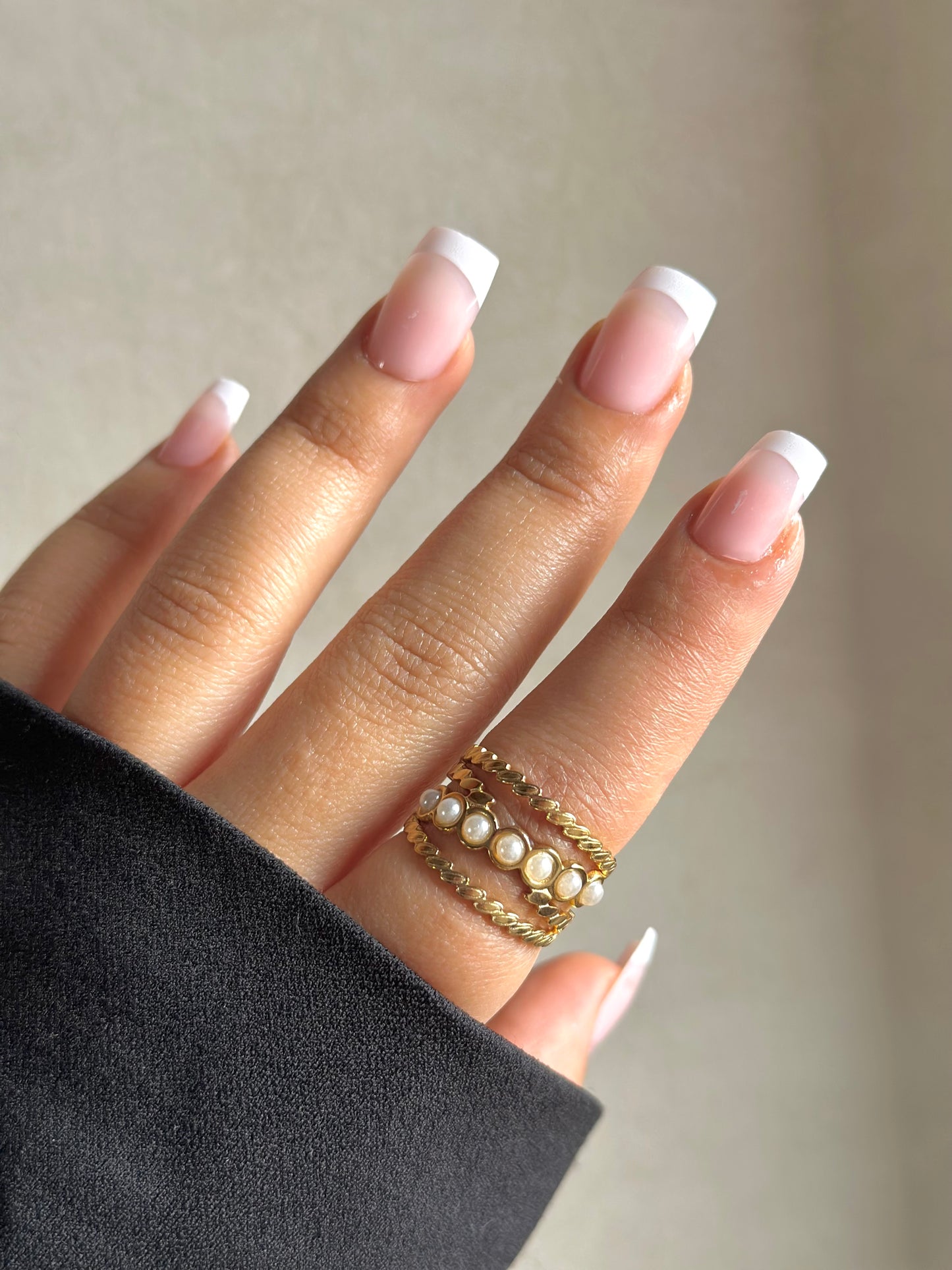 Braided Pearl Ring