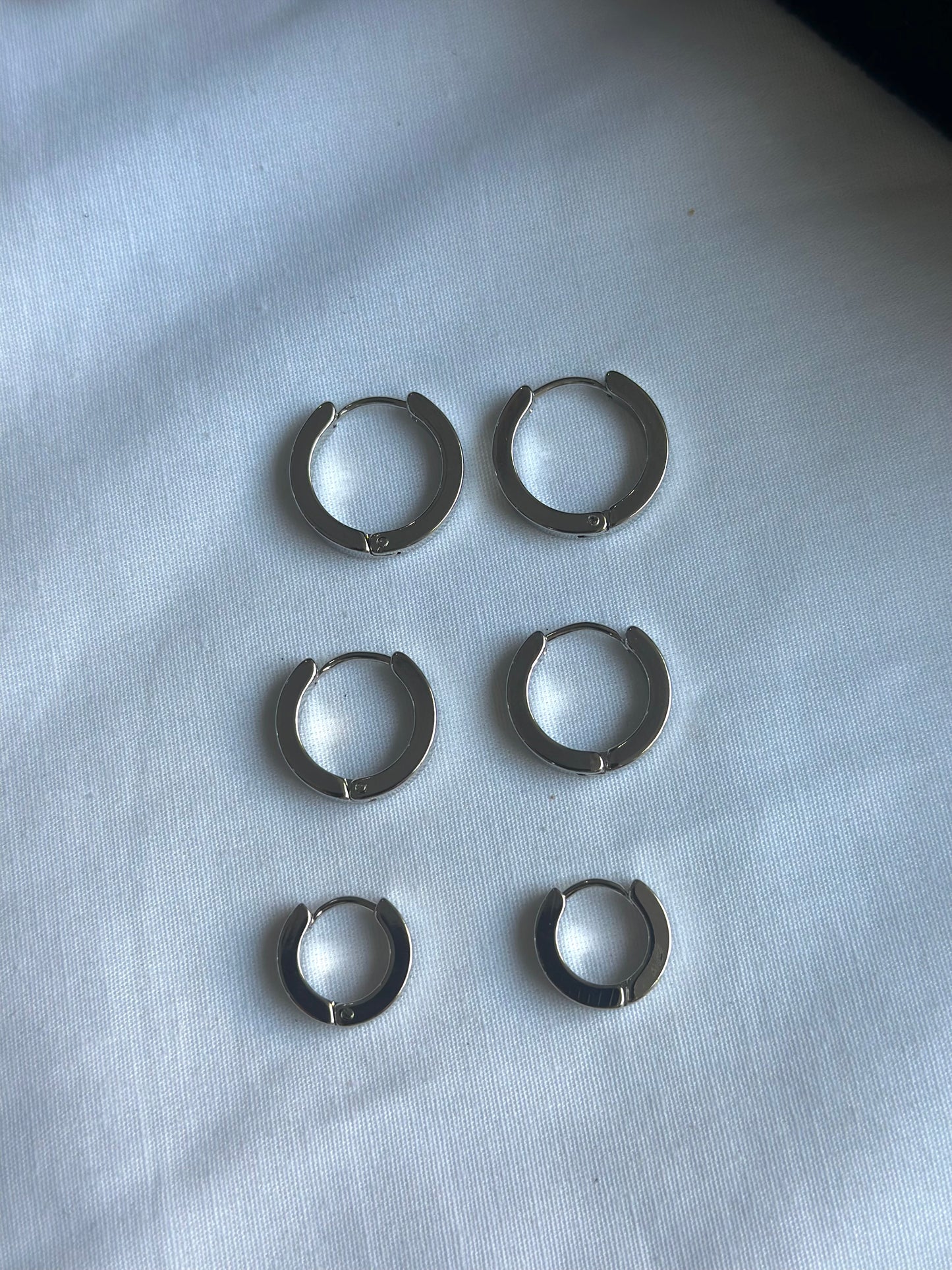 Ring Silver Earrings Set