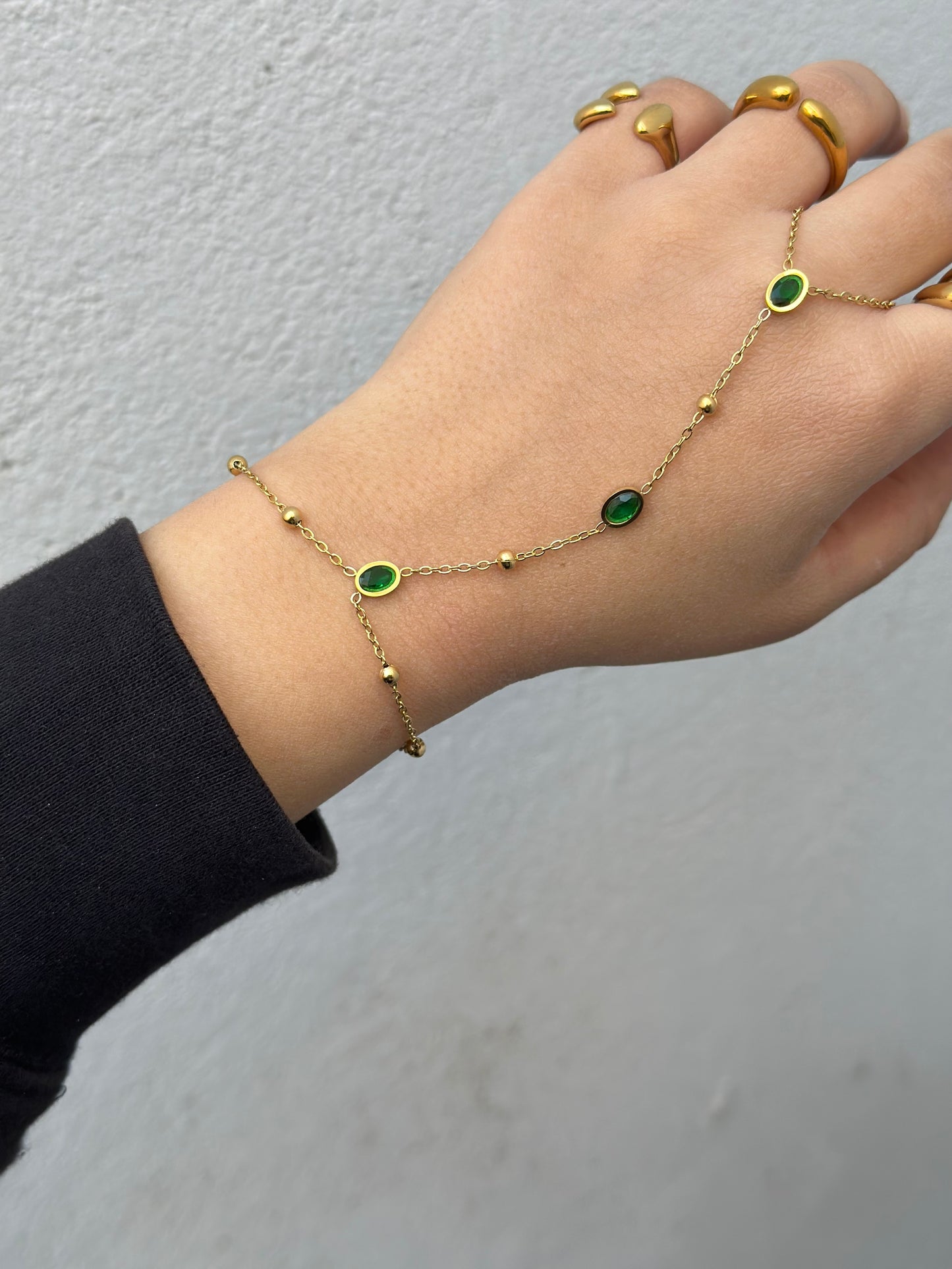 Emerald Hand chain
