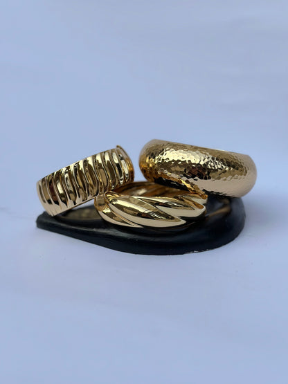 Chunky Gold Bangles
