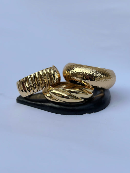 Chunky Gold Bangles