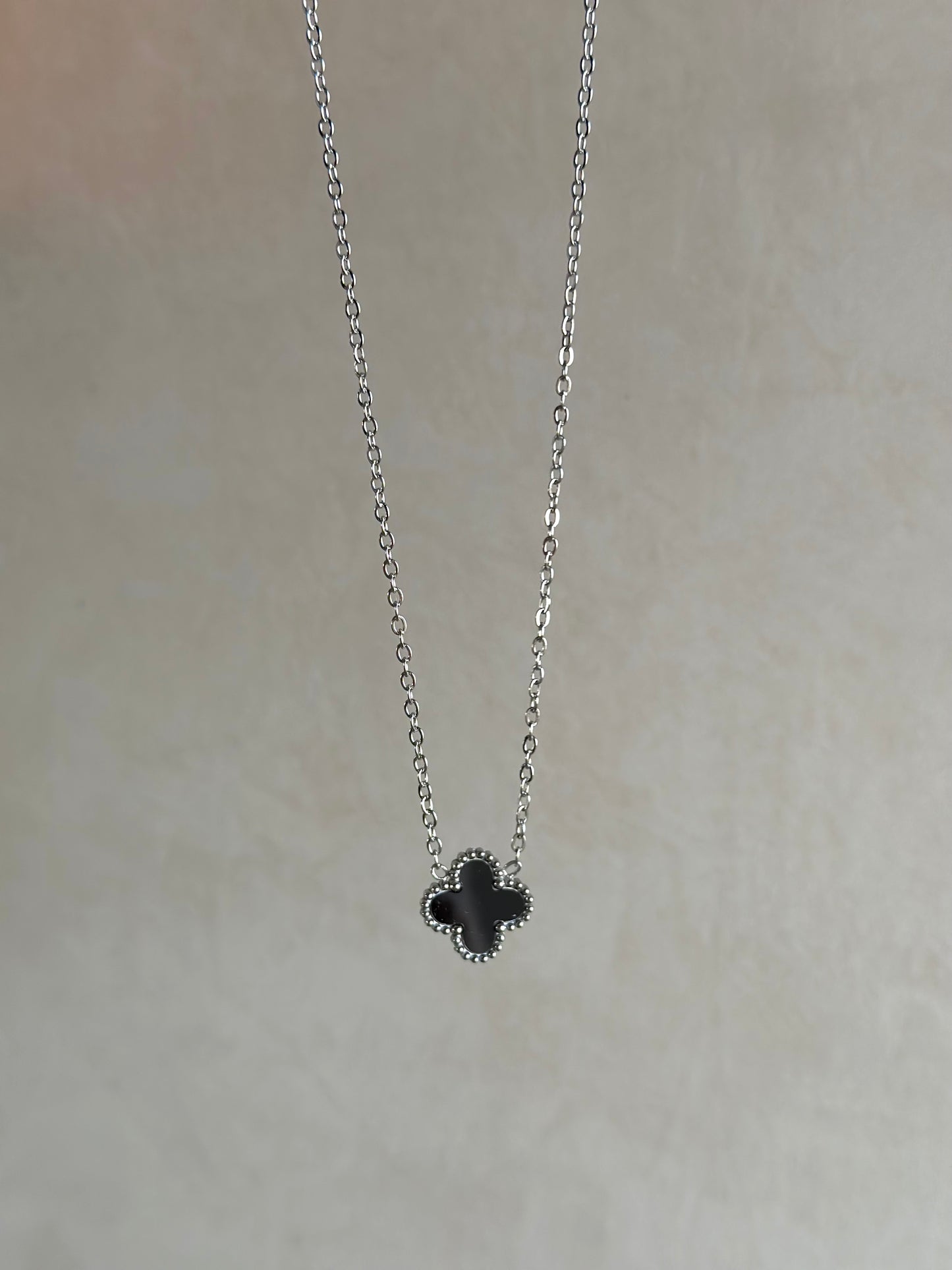 Double sided Vancleef Silver Necklace