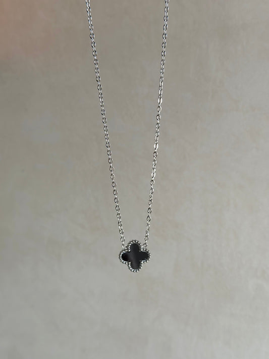 Double sided Vancleef Silver Necklace