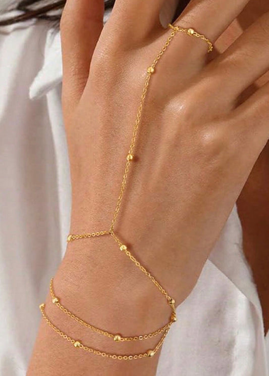 Triple Gold Ball Hand chain
