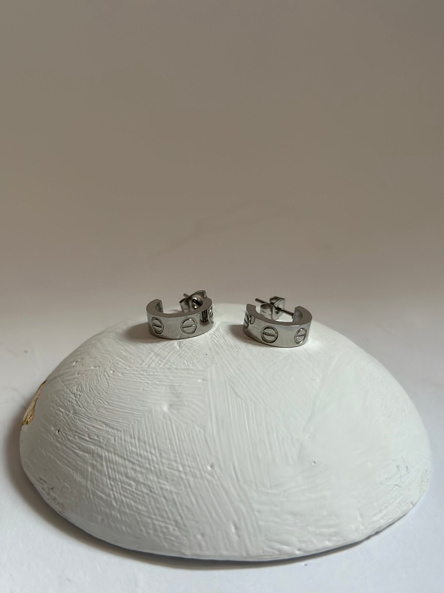 Silver cartier earrings