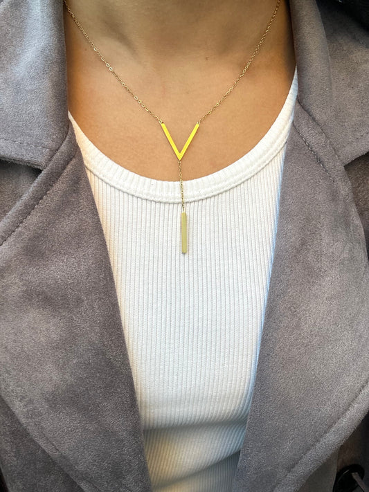 V Drop Necklace