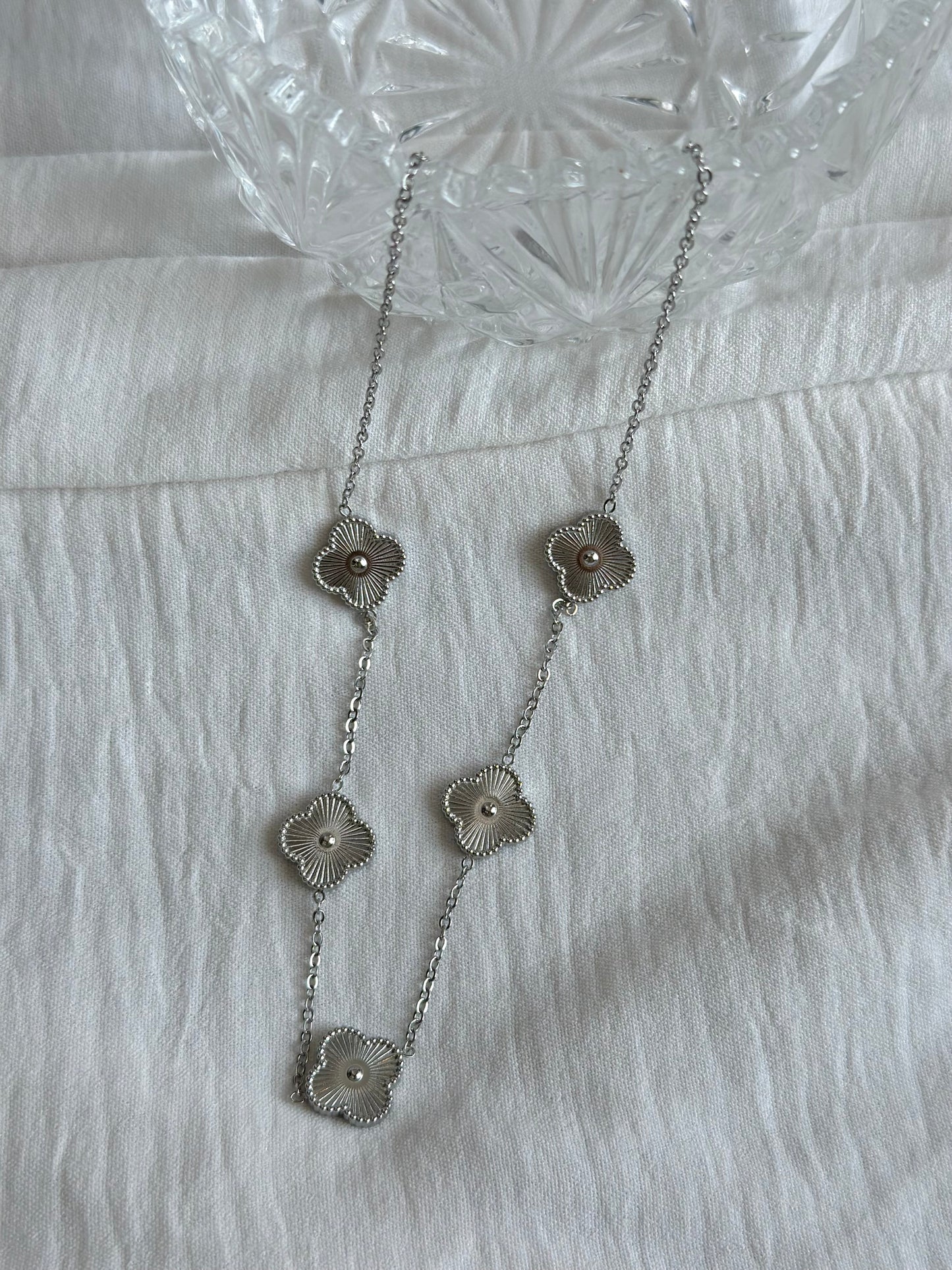 Silver Vancleef Necklace