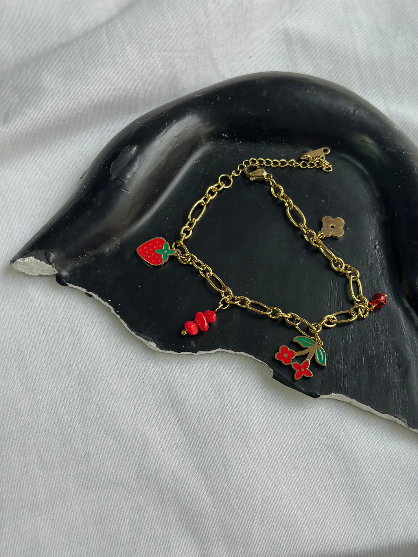Strawberry Charms Bracelet