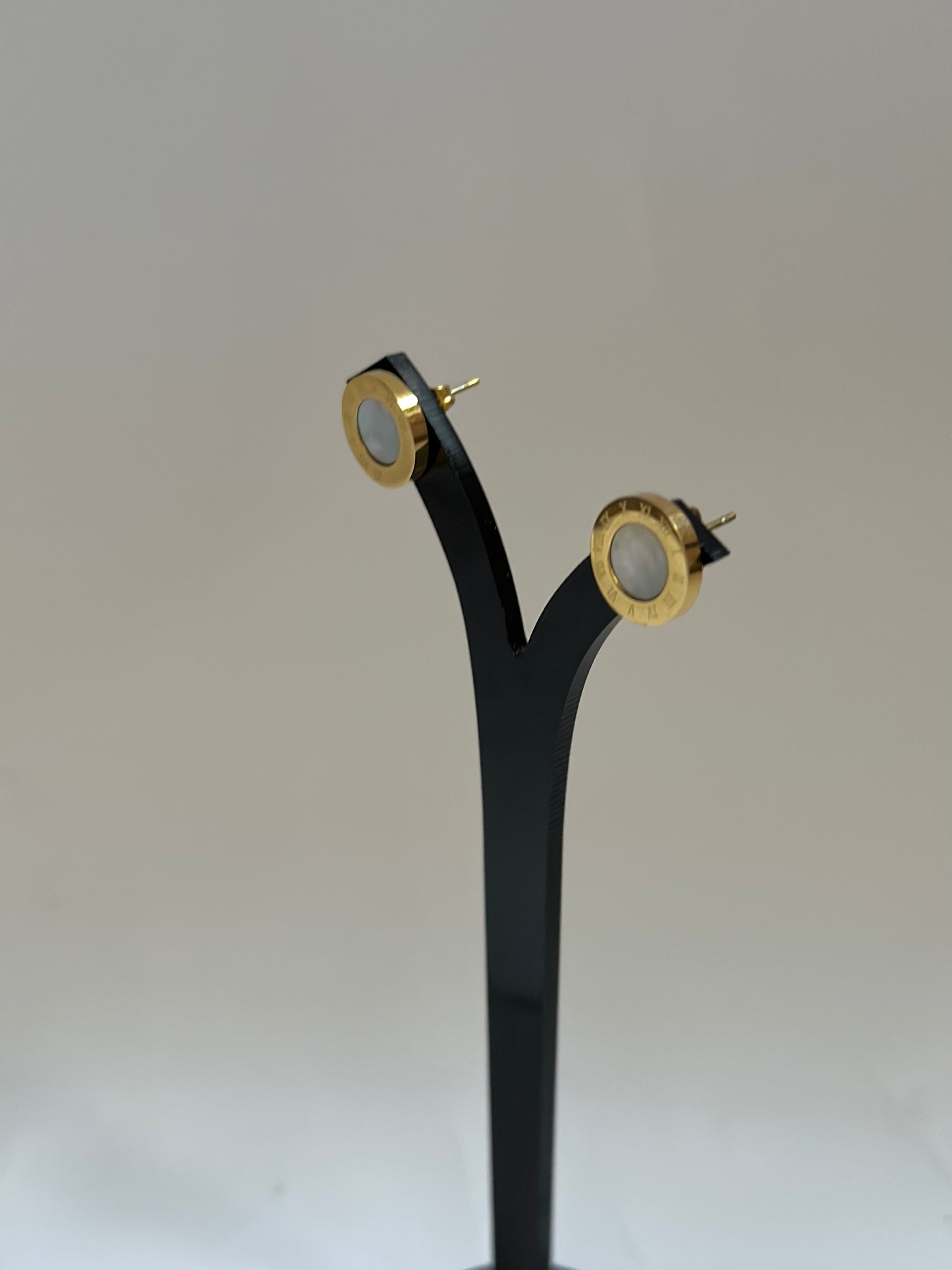 White Bavlgari Earrings