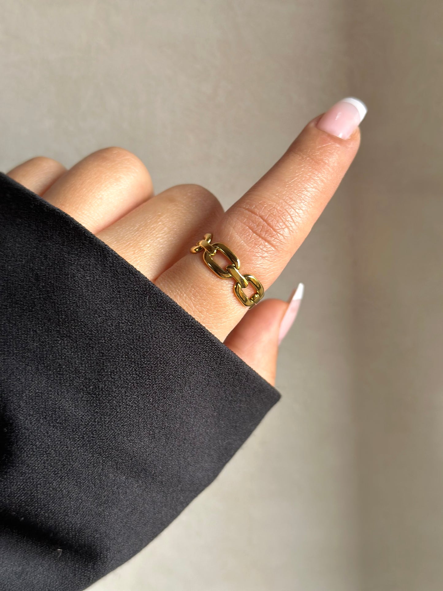 Link Chain Gold Ring