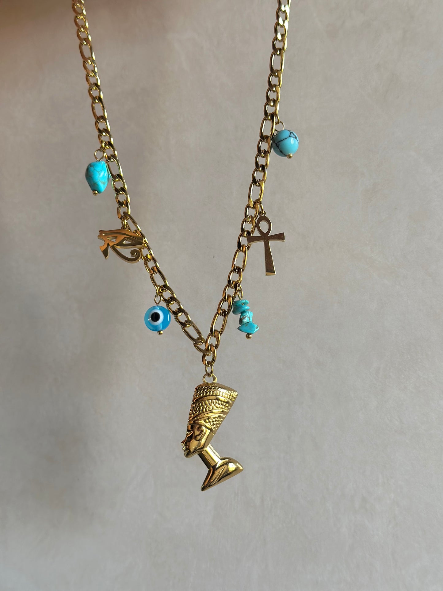 Blue Nefrtiti Necklace