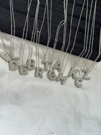 Silver Bubble Letter