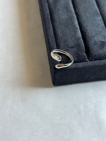 Water Drop Silver Ring