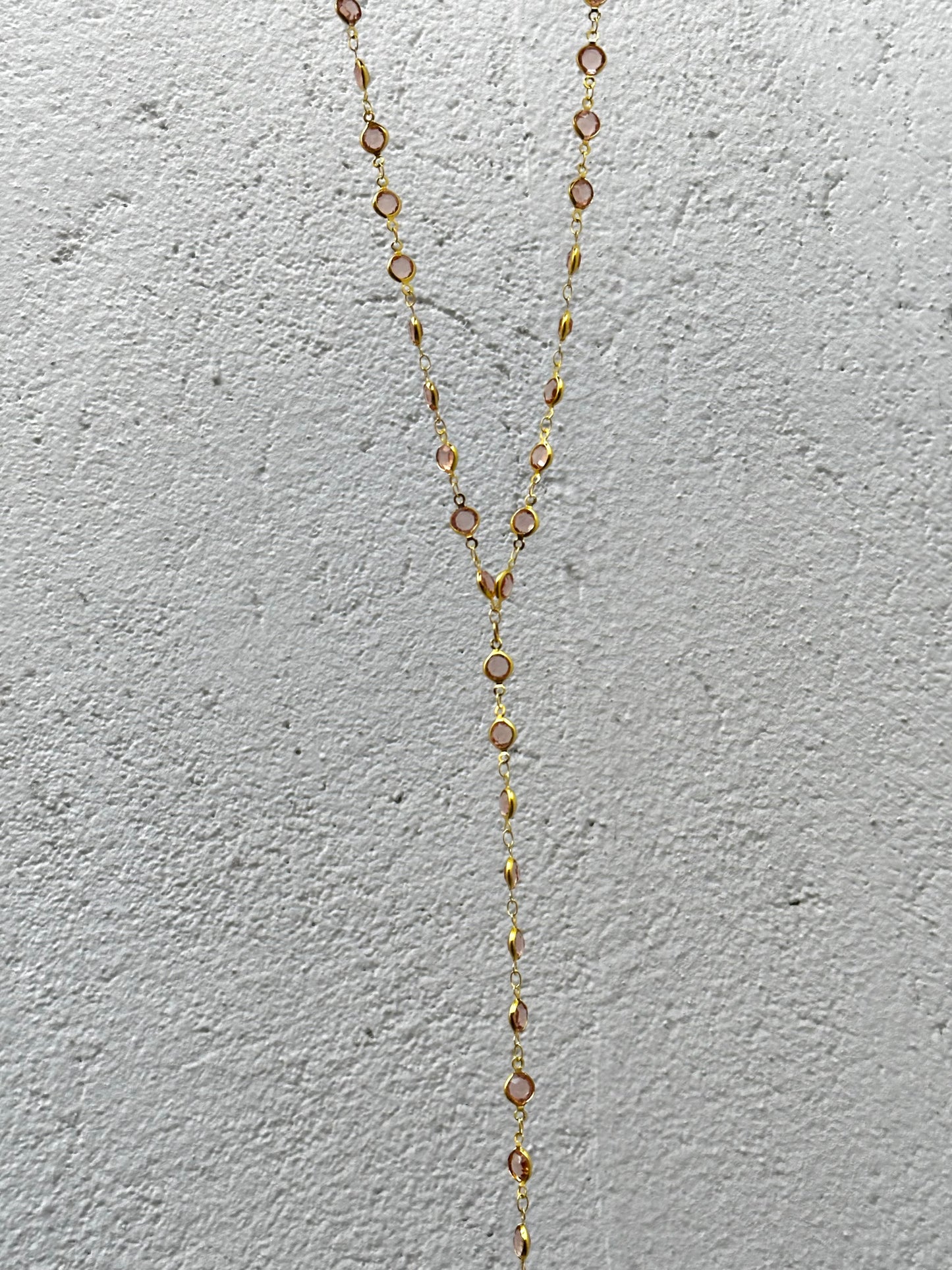 Circles Colored Drop Necklace