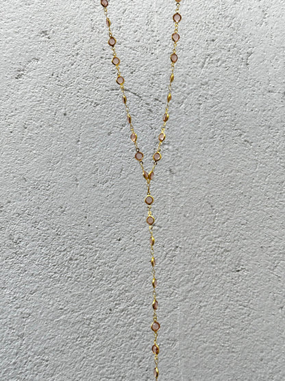 Circles Colored Drop Necklace