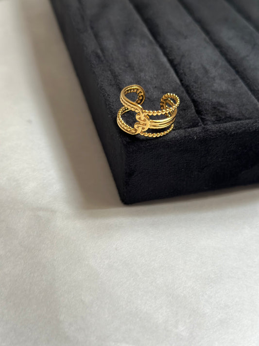 Connected Gold Ring