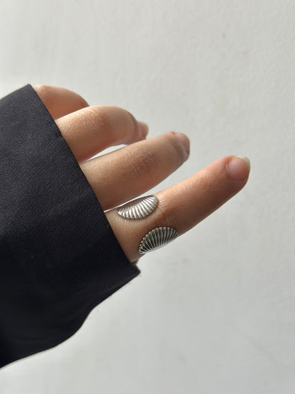 Sea shell silver Ring