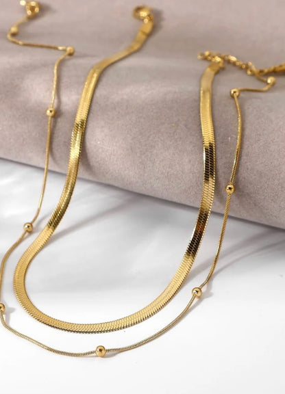 Two Layers Basic Necklace