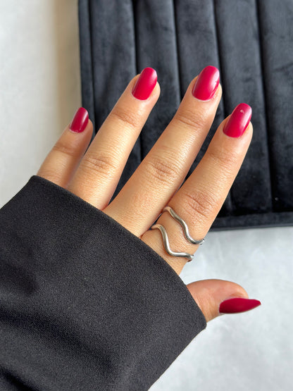 Waves Silver Ring