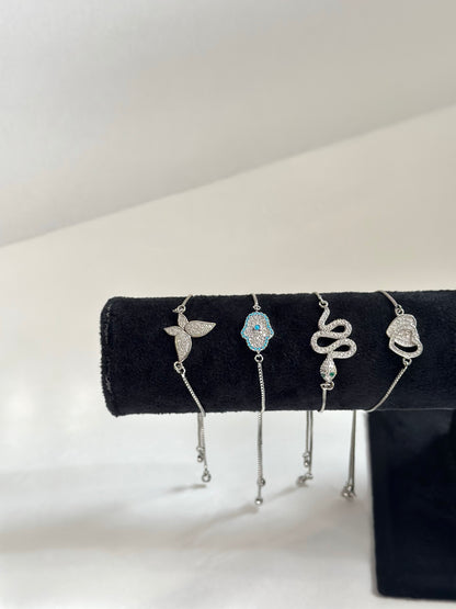 Silver Adjustable Bracelets
