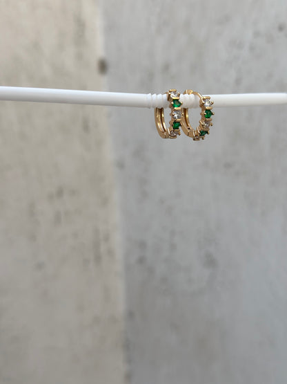 Emerald Ring Earrings