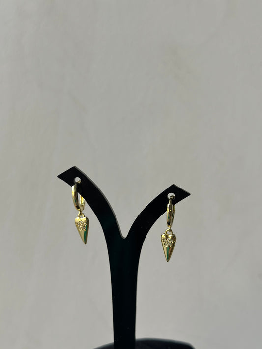 Heart Drop Earrings