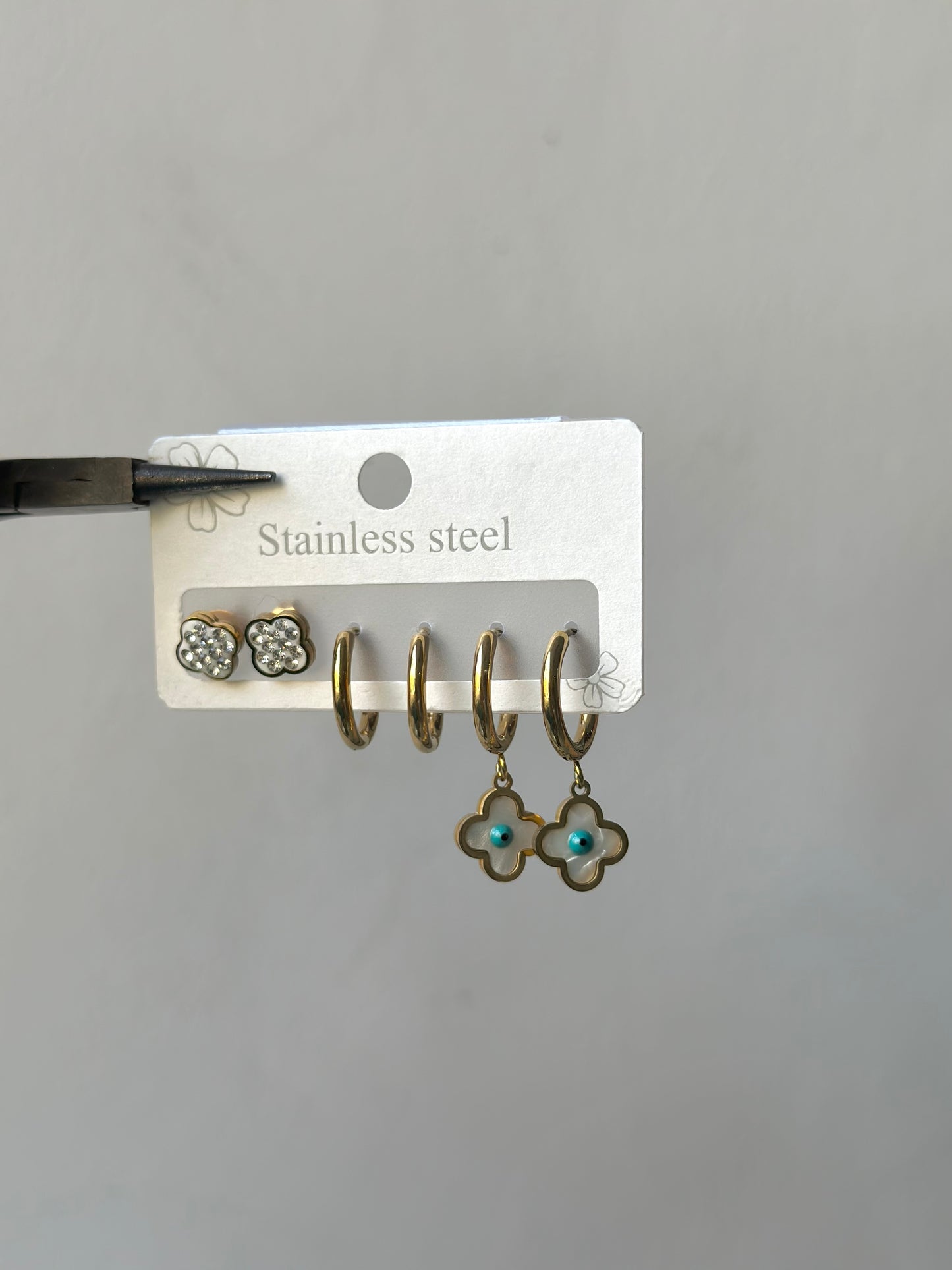 Flower Earrings Set