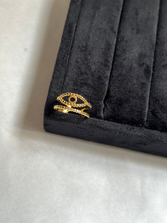 Gold Eye Ring