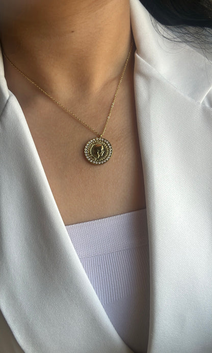 Sparkle coin Necklace