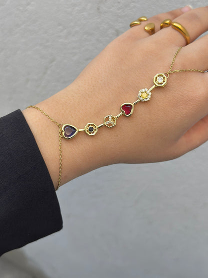 Purple Heart Handchain