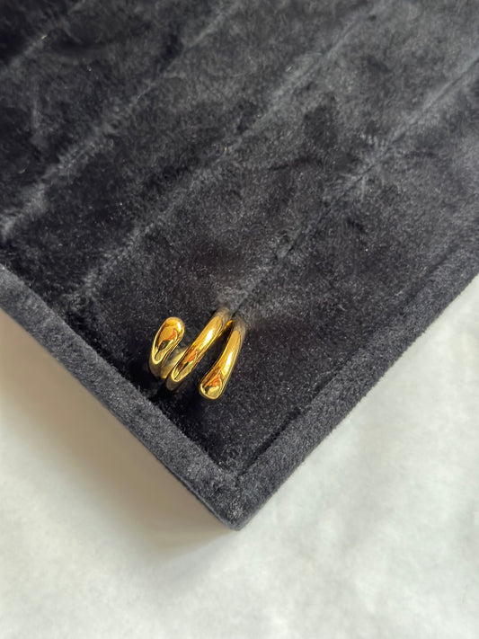 Triple Waterdrop Ring