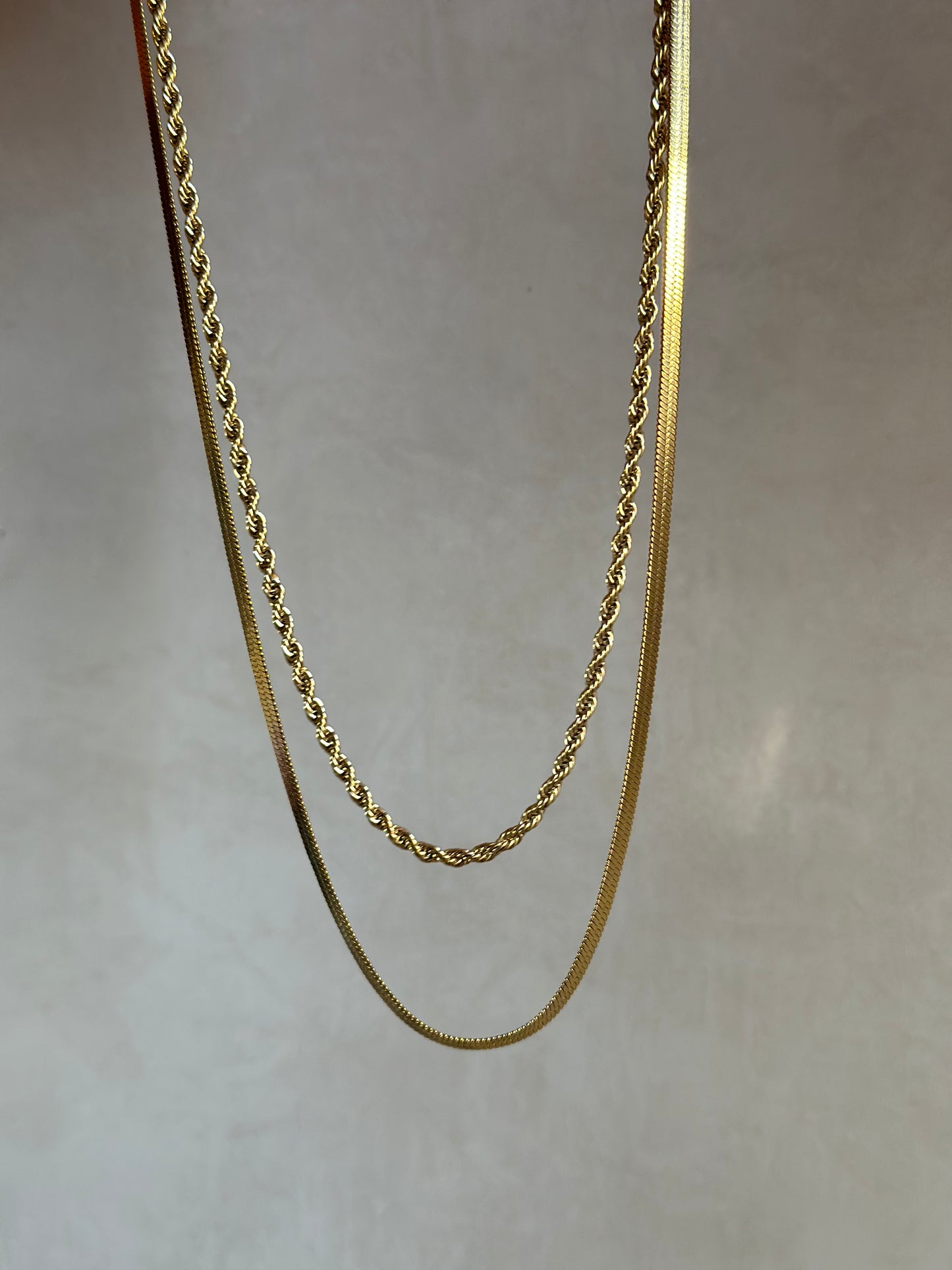 Rope x Snake Necklace Set