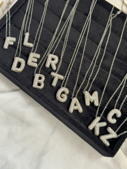 Silver Bubble Letter