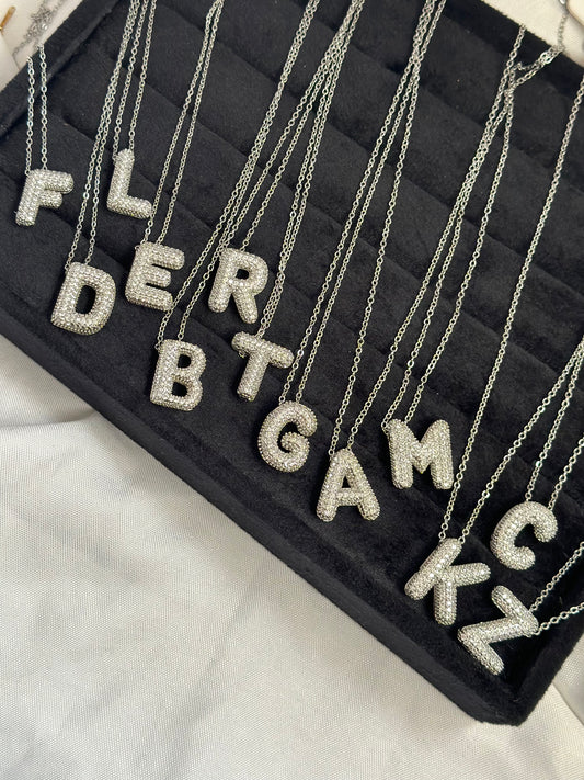 Silver Bubble Letter