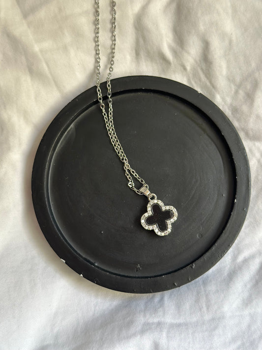 Sparkle silver Vancleef (double sided)