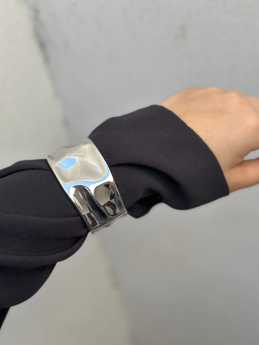 Bubble Silver Bangle