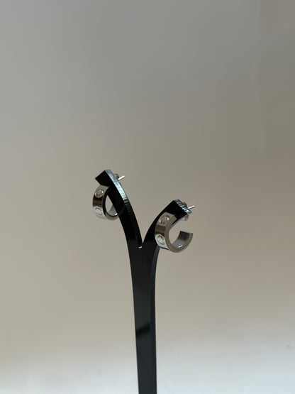 Silver cartier earrings