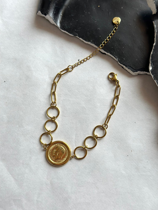 Circles X coin Bracelet